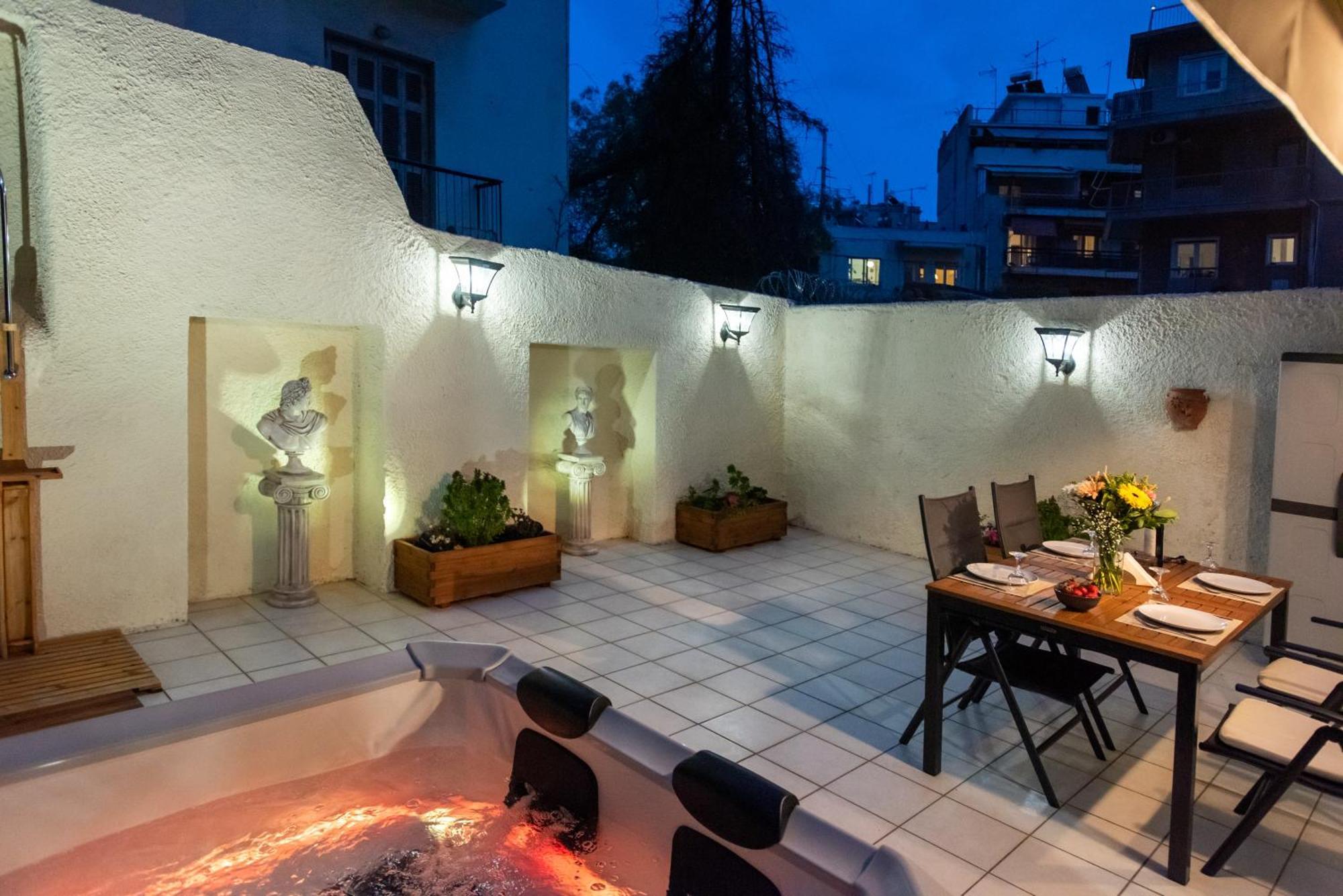 Kg Acropolis Escape Spa Apartment Athén Kültér fotó